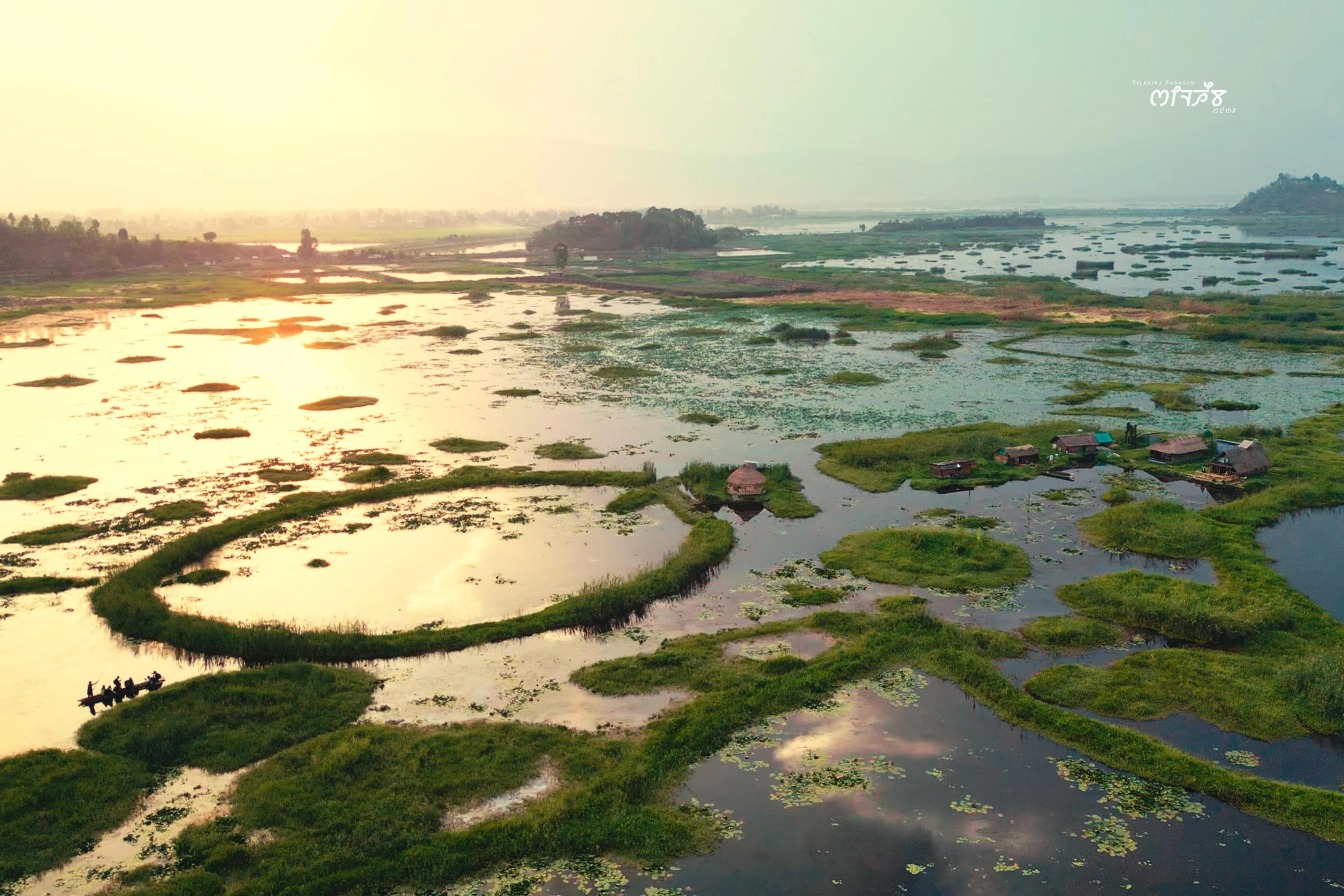 Loktak Lake floating phumdis Manipur